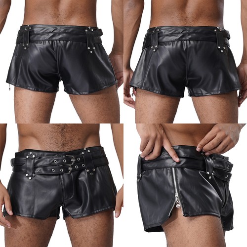 Men faux leather booty - faux,