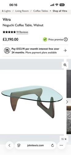 Vitra noguchi coffee table - noguchi,