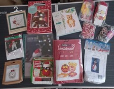 Xmas Kits Bundle x 12, Cross Stitch, Crochet, sewing, pincraft, Knitting, Unused