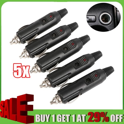 5pcs 12v male car cigarette - 12v,