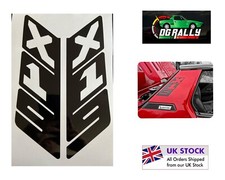 FIAT BERTONE X19 X1/9 PAIR REPRODUCTION 'X19' VERTICAL PILLAR DECAL LOGOS BLACK