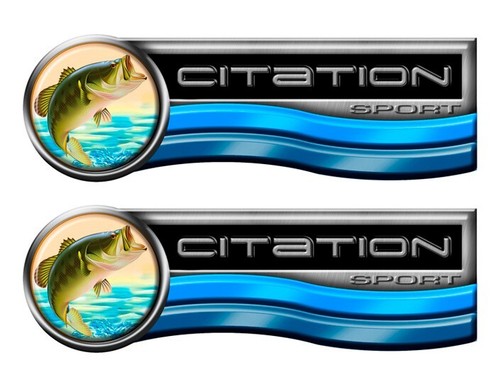 Citation sticker set for - sticker, boat
