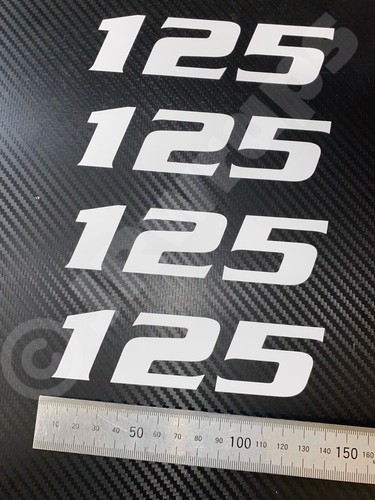125 stickers decals - (x4),