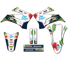 2008-2022 TTR 125 TROPIC White Senge Graphics Kit Compatible with Yamaha