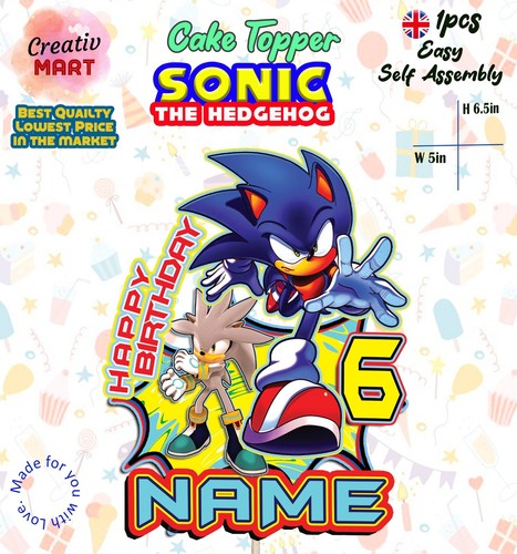 Sonic the hedgehog card - the,