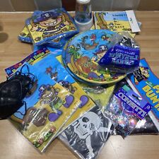 Joblot Pirate Party Paper Plates Tablecloth Cups Napkins Party Bags  Bunting