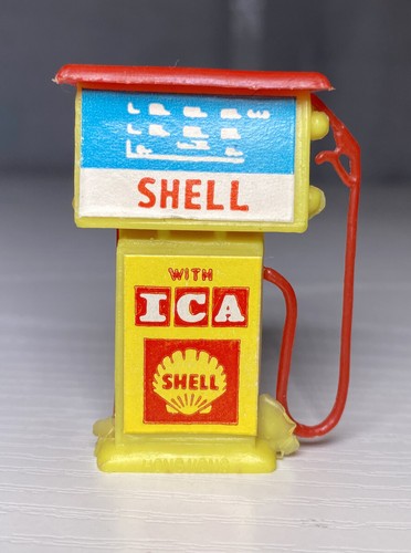 Vintage shell plastic gas pump - shell,