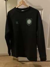 Glasgow Celtic Adidas Originals Sweatshirt Black Size Medium