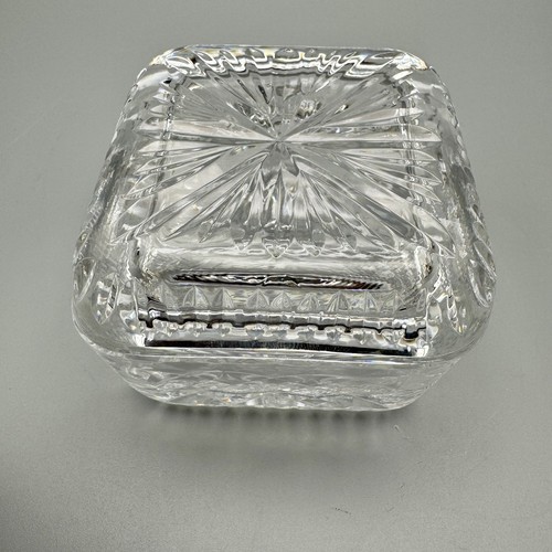 Vintage crystal glass square - vintage,