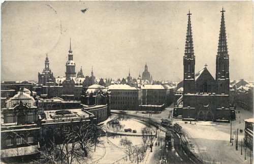Dresden the snow view from - snow,,