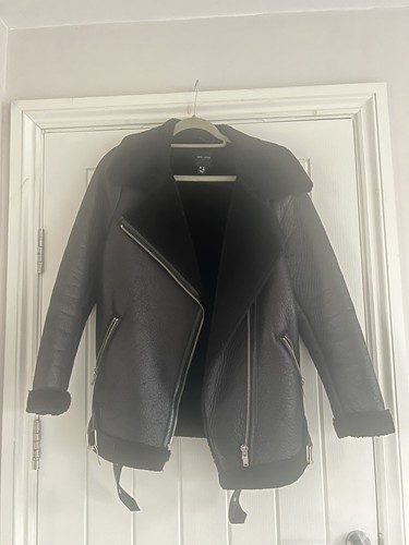 Women black aviator jacket - black,