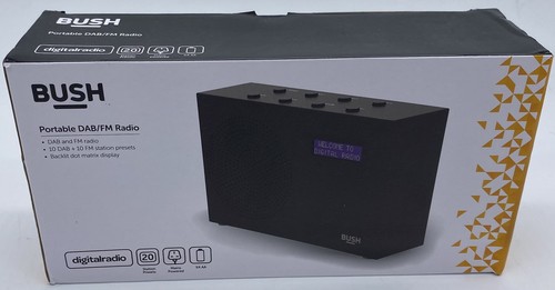 Bush dab portable radio - portable, fm