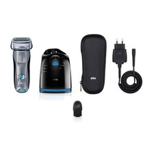 Braun Series 7 Rechargeable Shaver With Sonic Technology &  Cleaning Station 