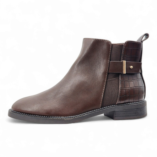 Women brown faux - m&s,