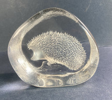 Art Glass Hedgehog Paperweight