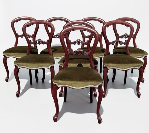 Balloon back mahogany dining - balloon,