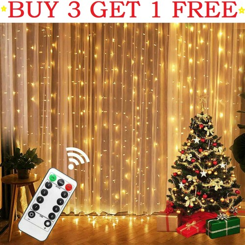 300led christmas curtain fairy - christmas,