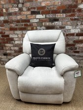 La-Z-Boy Staten Armchair, Power Recliner, Fabric, Silver