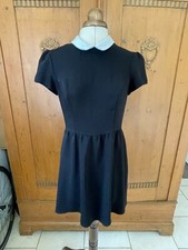 Topshop Navy Peter Pan Collar