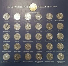 FOOTBALL CLUB GOLF BALL MARKER FA CUP CENTENARY MEDAL CHOOSE LIVERPOOL-WOLVES