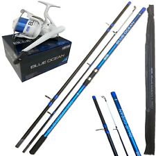 LFS Blue ocean Sea Beach Fishing 12ft 3.6m 3pc Rod + Blue Ocean 70 Reel Set up