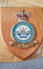 RAF/ ROYAL AIR FORCE SQUADRON 617 PLAQUE/CREST/SHIELD