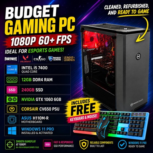 Starter gaming gtx 1060 - pc,