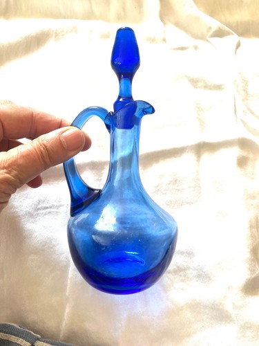 Cobalt blue glass oil - blue, or