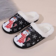Womens Warm Christmas Slippers Ladies Lovely Fashion Shoes Home Wear Slippers