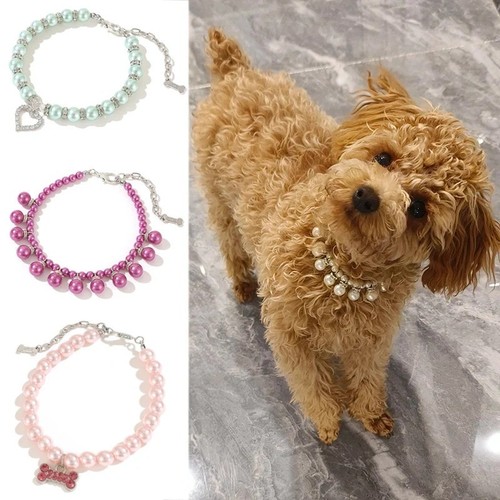 Luxury pearl pendant pet - luxury,
