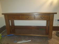 Solid Wood Console Table With