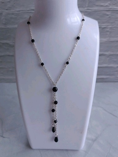 Silver plated y drop - ,