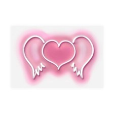 Carr Hailey Neon Heart Wings
