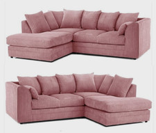LEFT-HAND/RIGHT-HAND UNIVERSAL DYLAN L-SHAPED CORNER SOFA JUMBO CORD