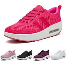 Womens Trainers Air Cushion Slip On Breathable Sneakers Sport Running Shoes Size