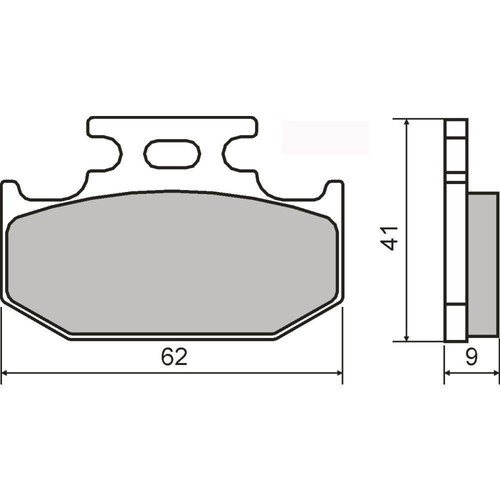 Rear brake pads - kawasaki, kdx