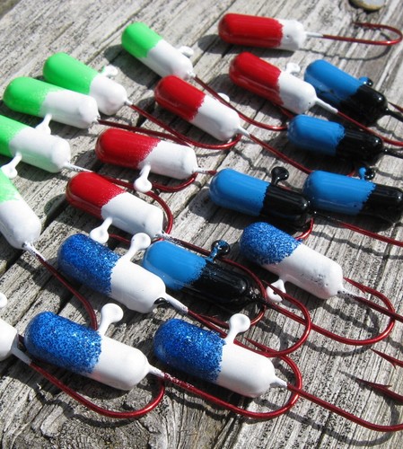 Painted lead tube - painted, jigs