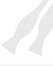 Self Tie White Marcella Bow