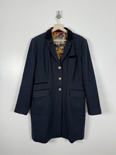 Joules Coat UK 18 Navy Tweed