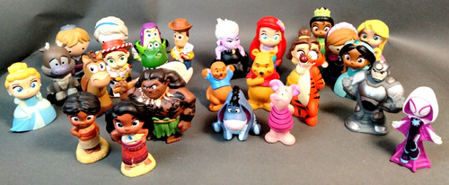 Disney pixar bath rubber toys - bath/rubber,