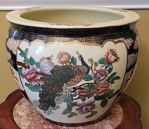 Vintage oriental satsuma koi - satsuma,