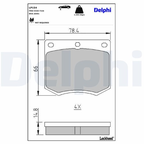 Disc brake - pad, set