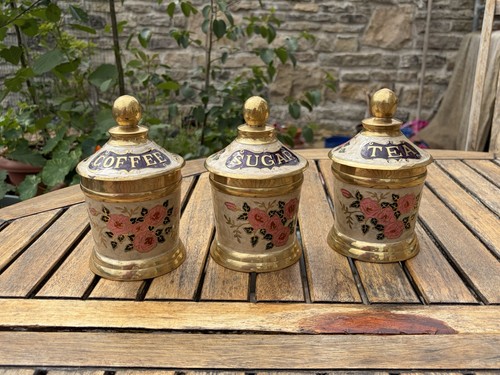 Vintage brass enamel - vintage, &