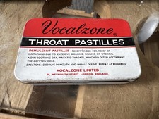 Vocalzone Throat Pastilles Retro Tin Collectable