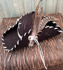 Black Distressed Tricorn