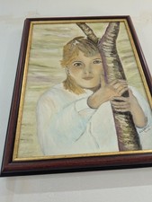Signed Oil Painting in a Mahogany Frame-Original Oil Painting by N.G. Reynolds