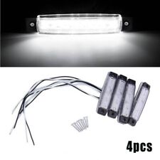 4x Marine Grade 12 Volt Large Waterproof Cool White LED Courtesy Lights Lamp US