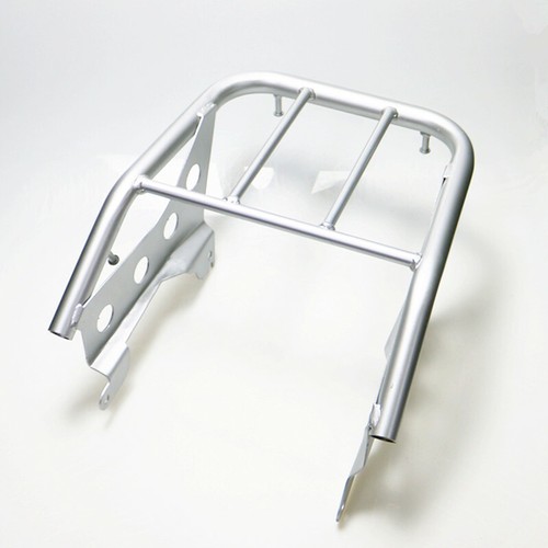 Silver motorcycle rear luggage - rear,
