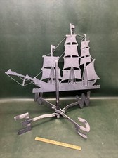 Vintage Folk Art Aluminum Hand