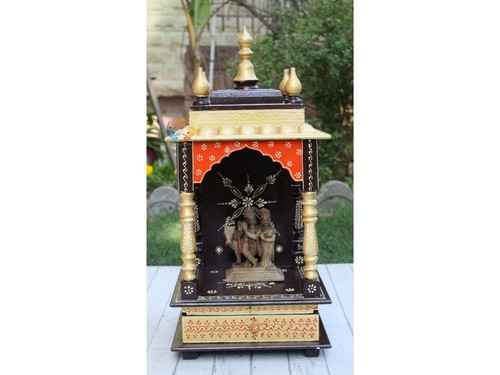 Wooden mandir temple for home - mandir,